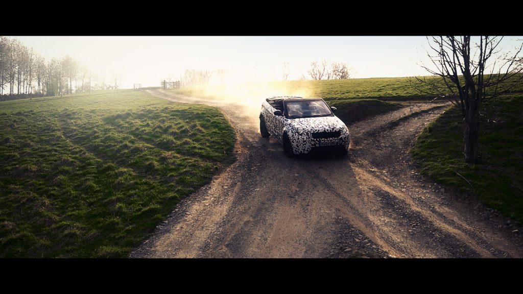 Range Rover Evoque Convertible testing at Eastnor (2)