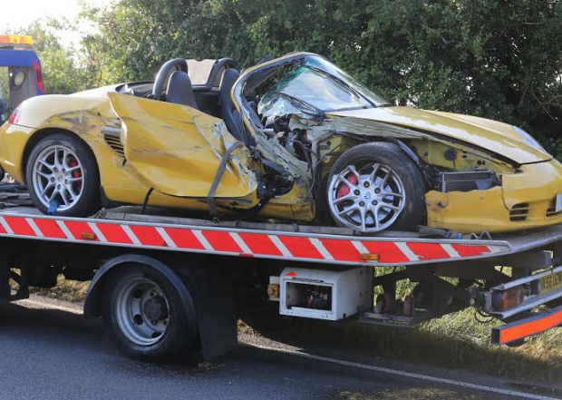 Porsche Boxster Crash