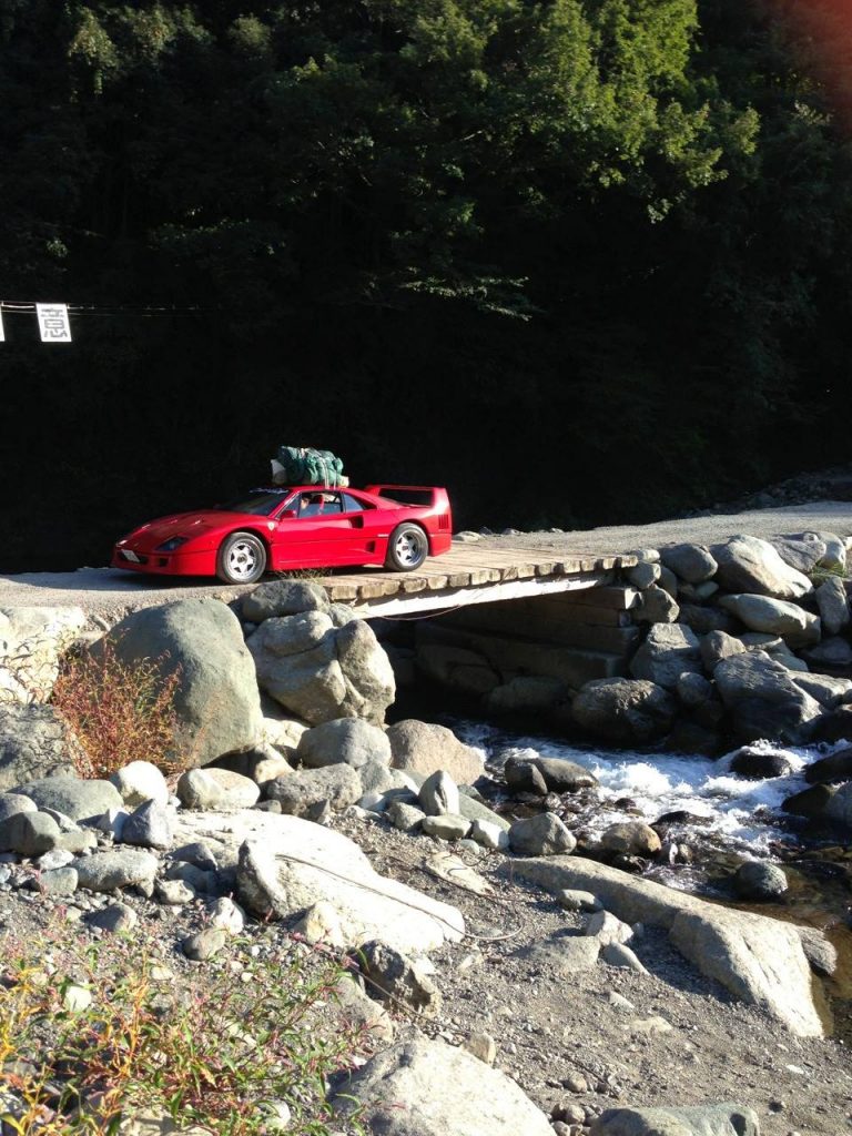 Ferrari F40 Goes Camping