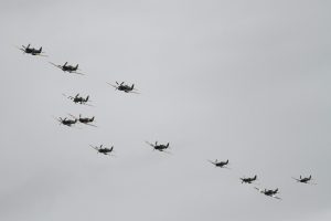 12 Spitfire flypast