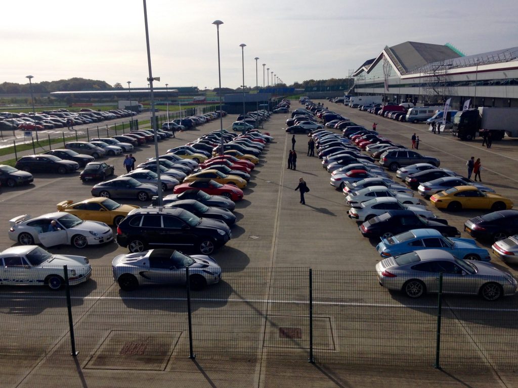 Porsche parking outside The Wing