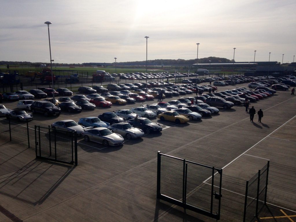 Porsche parking outside The Wing