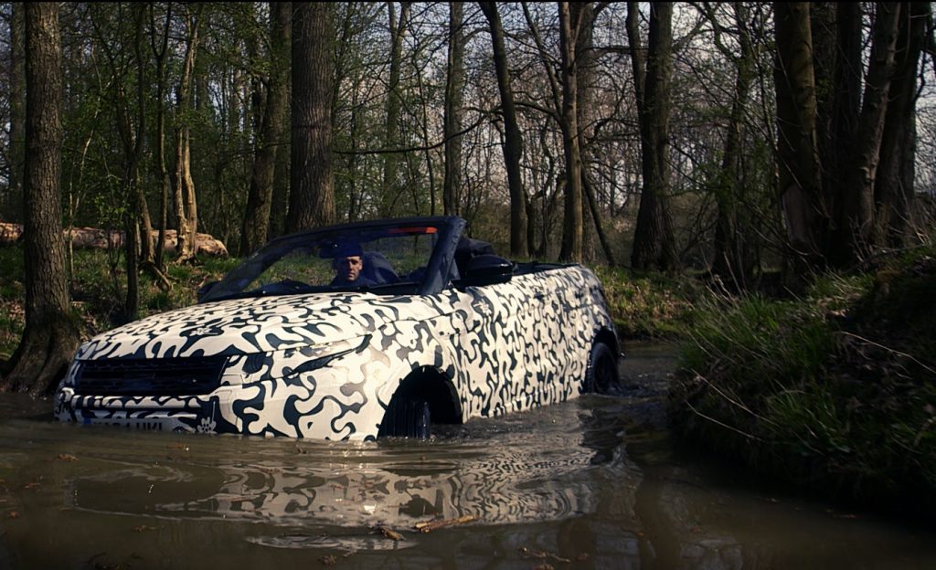 Range Rover Evoque Convertible testing at Eastnor (5)