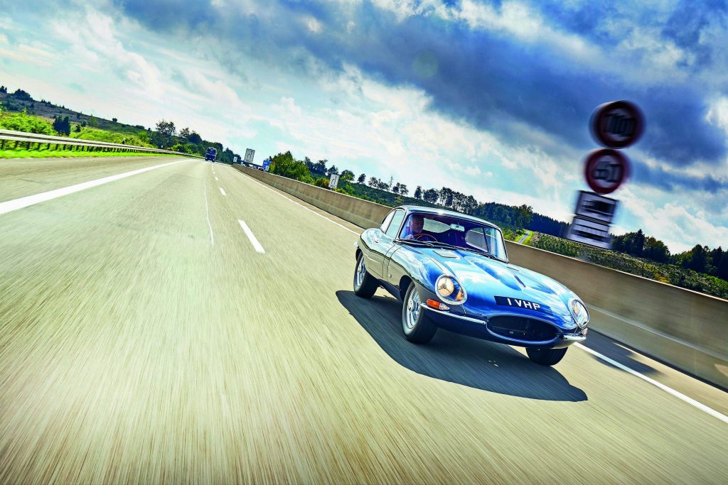 First Right Hand Drive Production Jaguar E-Type Driven To The Max?