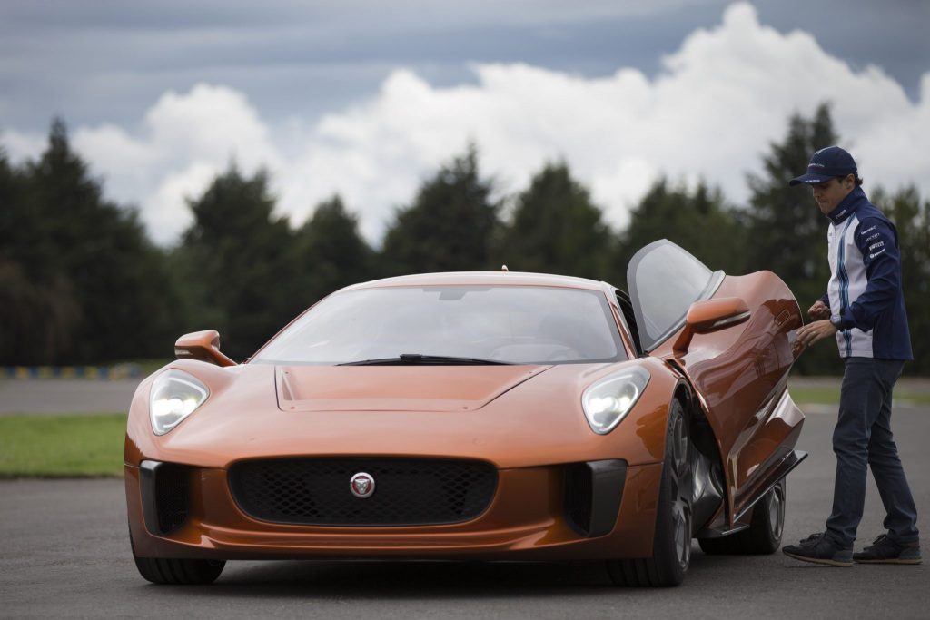 Felipe Massa Drives Bond Villain’s Jaguar C-X75 Supercar In Mexico City