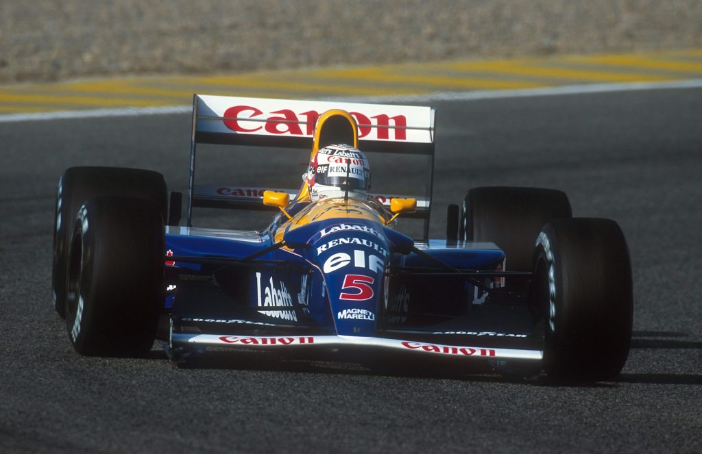 1992 Portuguese Grand Prix. Estoril, Portugal. 25-27 September 1992. Nigel Mansell (Williams FW14B Renault) 1st position. Ref-92 POR 08. World Copyright - LAT Photographic
