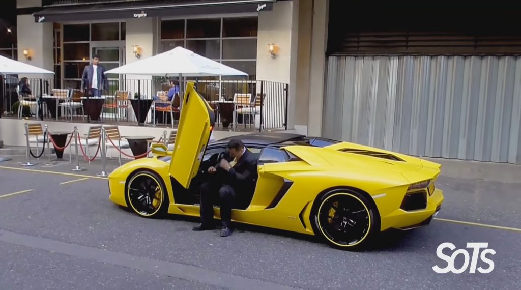 Valet Parking A Lamborghini Aventador