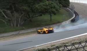 McLaren P1 GTR Crash